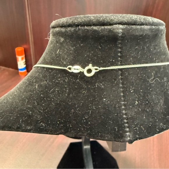 Avon Sterling Silver Ruby accented open heart necklace NIB vintage 2004 - Picture 7 of 7